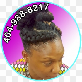 Braid - Weaving Hair Style, HD Png Download - hair bun png
