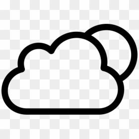 Cloudy Clipart Black And White, HD Png Download - bright moon png