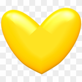 Yellow Heart Png Image - Yellow Heart .png, Transparent Png - love hearts png