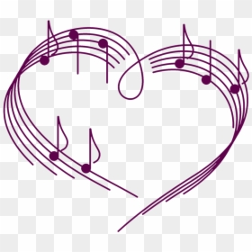 Sing And Make Music In Your Heart , Transparent Cartoons - Embroidery Designs Music Notes, HD Png Download - music notes heart png