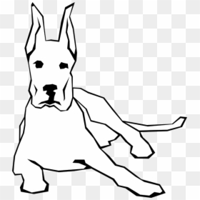 Dog Simple Drawing Svg Clip Arts - Dog Vector Png White, Transparent Png - dog drawing png