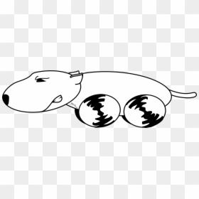 Dog Puppy Cartoon Black And White Drawing - Running Dog Cartoon Png, Transparent Png - dog drawing png