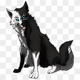 Dog Breed Black Wolf Pack Wolfdog Arctic Wolf - Spirit Black And White Wolf, HD Png Download - dog drawing png