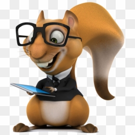 Clip Art Cartoon Animal Play Mobile - 3d Squirrel Png, Transparent Png - cartoon squirrel png