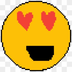Heart Eye Emoji - Pixel Art Circle, HD Png Download - traveler png