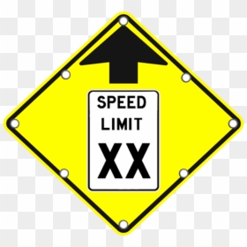 Speed Limit Ahead Sign - Oamaru, HD Png Download - speed limit sign png