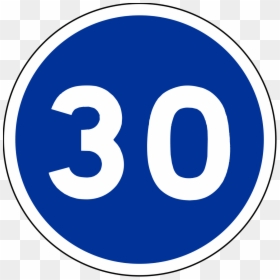Circle, HD Png Download - speed limit sign png