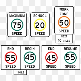 40 Speed Limit Sign, HD Png Download - speed limit sign png