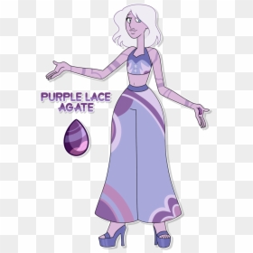 Transparent Purple Lace Png - Steven Universe Purple Lace Agate, Png Download - purple lace png