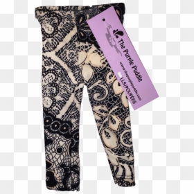 Leggings, HD Png Download - purple lace png