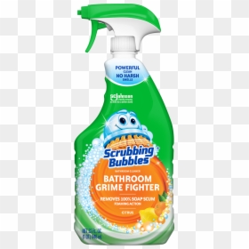 Scrubbing Bubbles Grime Fighter Trigger - Scrubbing Bubbles Bathroom Cleaner, HD Png Download - clear bubbles png