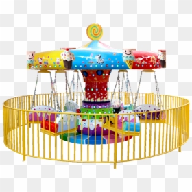 Child Carousel, HD Png Download - amusement park png