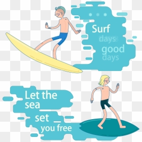 Transparent Surfboard Clipart Png - Surfing, Png Download - cartoon wave png