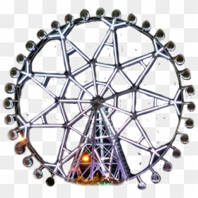 #wheel #ferriswheel #fun #amusement #park #rides - Gwc Uaw, HD Png Download - amusement park png
