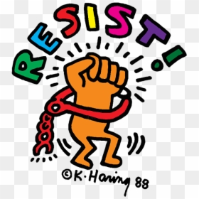 Keith Haring Resist Shirt, HD Png Download - keith haring png