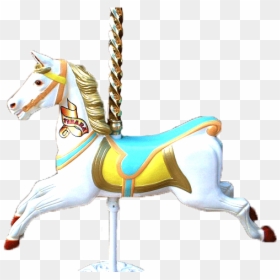 Amusement Park Carousel Transparent Background Png - Carousel Horse, Png Download - carnival rides png