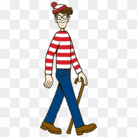 Wally Walking" 								 Title="wally Walking - Funny Memes Wheres Waldo, HD Png Download - wally west png
