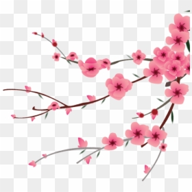 Transparent Flower Clipart Png - Cherry Blossom Flower Png, Png Download - peach flower png
