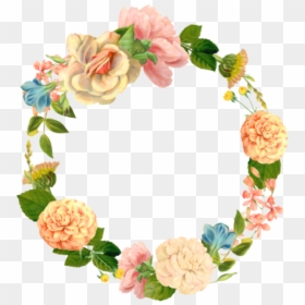 Floral Design Cut Flowers Wreath Image - Garden Roses, HD Png Download - peach flower png