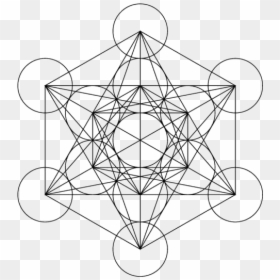 Sacred Geometry Png Transparent Images - Metatron Cube, Png Download - metatron cube png