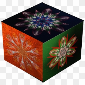 Mandala Cube Square Free Photo - Box, HD Png Download - metatron cube png