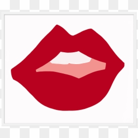 Lips Clipart Red Object, HD Png Download - kiss print png