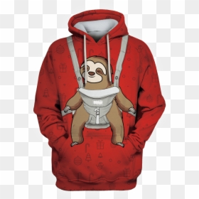 Gearhuman 3d Baby Sloth On Christmas Custom T-shirt - Wonder To Myself What A Wonderful World, HD Png Download - baby sloth png