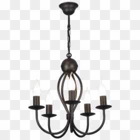 Żyrandol Stylowy Do Salonu, HD Png Download - black chandelier png