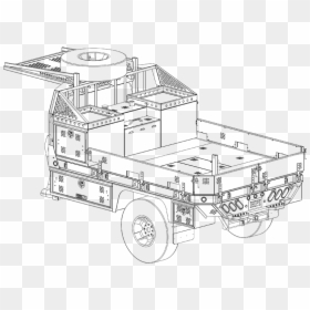 Transparent Flatbed Tow Truck Clipart - Truck Flatbed Blueprints, HD Png Download - flatbed tow truck png