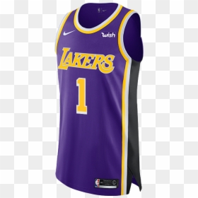 Lakers Purple Jersey Authentic, HD Png Download - blank jersey png