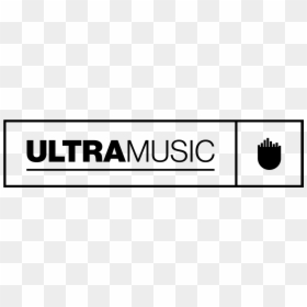 Ultramusic Logo Black - Black-and-white, HD Png Download - sony music logo png