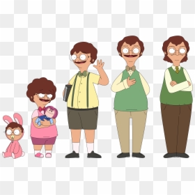 Bob's Burgers Then And Now, HD Png Download - louise belcher png