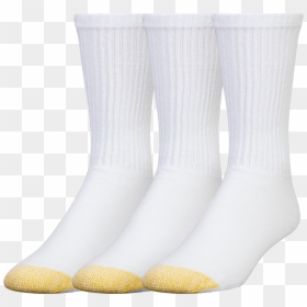 Gold Toe Ultra Tec Athletic Cotton Crew Socks 3-pack - Gold Toe Socks Whites, HD Png Download - white socks png