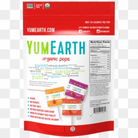 Yumearth Organic Pop Calories, HD Png Download - rice gum png