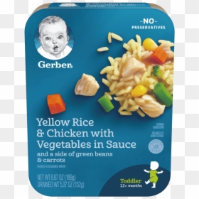 Yellow Rice & Chicken With Vegetables - Gerber Mashed Potatoes And Meatloaf, HD Png Download - rice gum png