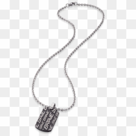 Save Brave Dog Tag Necklace Samuel Stainless Steel - Locket, HD Png Download - dog tag chain png