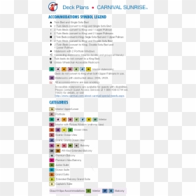 Carnival Panorama Deck Plan, HD Png Download - carnival cruise ship png