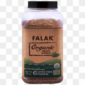 Falak Organic Basmati Rice Brown Jar - Instant Coffee, HD Png Download - rice gum png