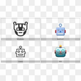 Robot Face On Various Operating Systems - Icon, HD Png Download - robot face png