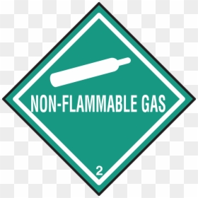 Non Flammable Gas Hazard Sign, HD Png Download - warning label png