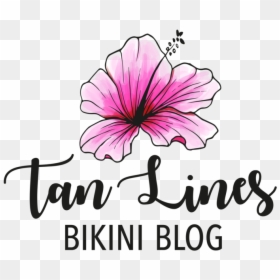 Tanlines Logo Transpbg - Hibiscus, HD Png Download - bikini babe png