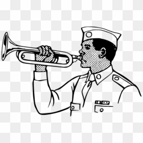 Bugle Player Clipart, HD Png Download - bugle png