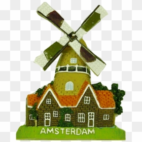 Transparent Windmills Png - Amsterdam Windmill Magnet, Png Download - windmills png