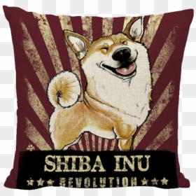Shiba Inu Png -shiba Inu Revolution Throw Pillow - Shiba Inu, Transparent Png - shiba png