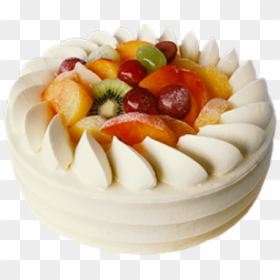 Asian Fresh Fruit Cake, HD Png Download - fruit cake png