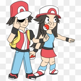 Cartoon, HD Png Download - pokemon trainer red png