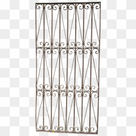 Antique Victorian Iron Window - Mount Tabor Middle School, HD Png Download - metal gate png