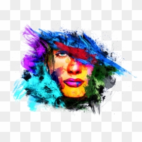Illustration,graphic Design,watercolor Arts,fashion - Black And White Art Woman, HD Png Download - abstract painting png