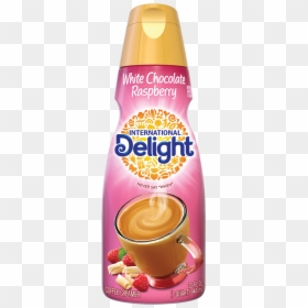 White Chocolate Raspberry Flavored Coffee Creamer - International Delight Vanilla Creamer, HD Png Download - white chocolate png