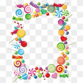 Pin By Hawazin Bh On U0631 U0645 U0636 U0627 U0646 - Candy Frames, HD Png Download - candy cane frame png